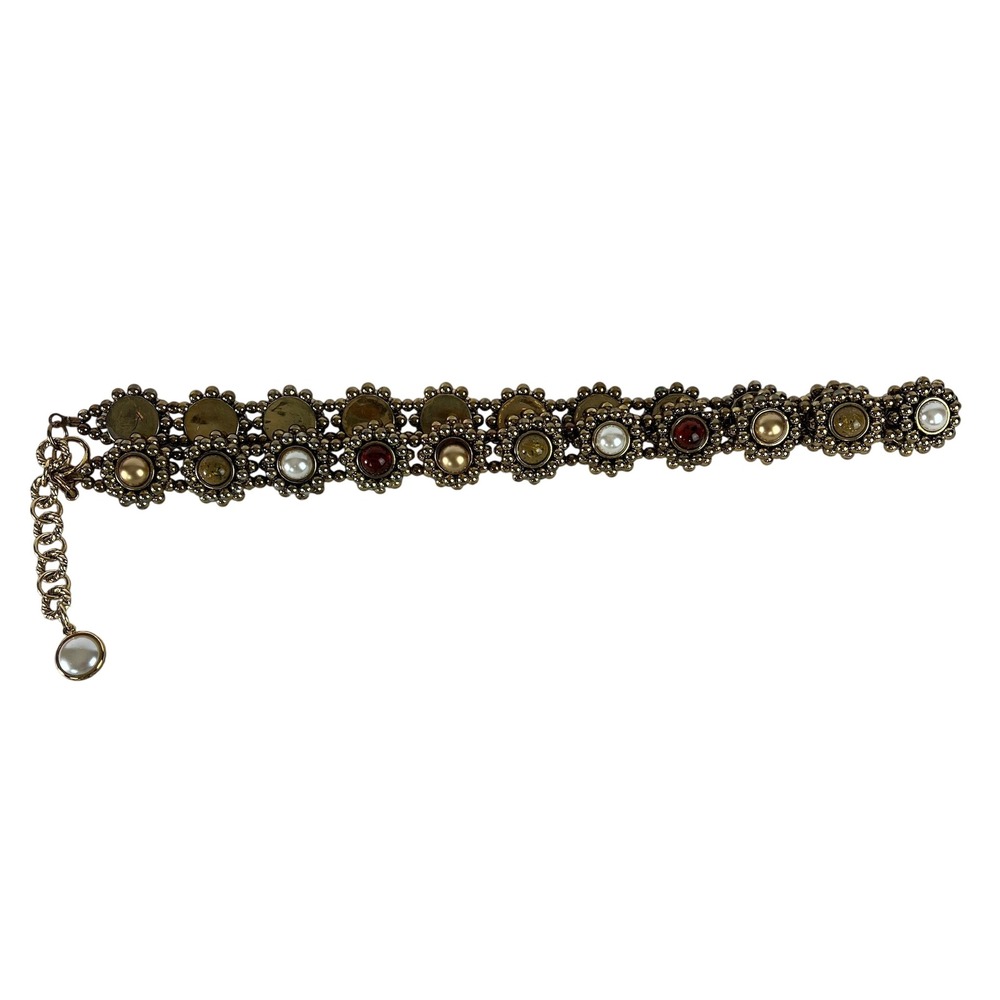 Vintage Express Gold Beaded Chain Belt 38in - Picture 8 of 9